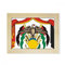 DIYthinker Jordan National Emblem Land Desktop-HÖlz-Bilderrahmen Fotokunst-Malerei Passend 15.2 x 20.2cm (6 x 8 Zoll) Bild Mehrfarbig