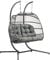 Maison and Garden Eleanor Double Folding Hanging Cocoon Chair Indoor Outdoor - Charcoal/Grey Colour
