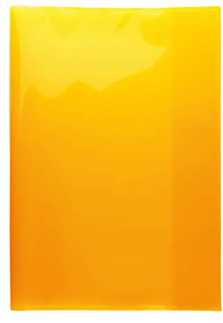 HERMA 19605 Heftumschläge A4 Transparent Orange, 10 Stück, Hefthüllen aus strapazierfähiger, abwischbarer & extra dicker Polypropylen-Folie, durchsichtige Heftschoner Set für Schulhefte, farbig
