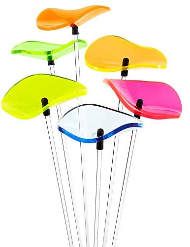 Cazador-del-sol ® - das Original | Lucille | 6 Stück | geschwungener Sonnenstrauß kunterbunt | Durchmesser 8 cm | Höhe 40 cm