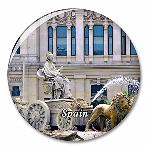 España Plaza de la Cibeles Prado Madrid Imán de Nevera, imánes Decorativo, abridor de Botellas, Ciudad turística, Viaje, colección de Recuerdos, Regalo, Pegatina Fuerte para Nevera