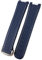 Wscebck 20 mm Gummi-Silikon-Uhrenarmband für Omega-Armband Seamaster 300 AT150 Aqua Terra Ultra Light 8900 Stahlschnalle Armbandarmbänder (Farbe: blau-weiße Linie, Größe: 20 mm silberne Schnalle)