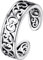 FOCALOOK Bague d'orteil Femme Celtique en Argent Vintage 925, Anneau Pied Orteil Ouvert Ajustable, Silvert Celtic Toe Ring