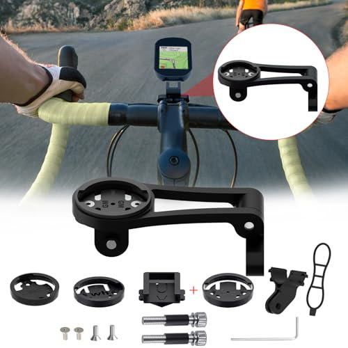 BIKOOCO Verstellbare Fahrradhalterung für Garmin, erweitertes Mountainbike, Computer, Rennrad, Mountainbike, GPS, Kombi, erweitertes Fahrradzubehör für 38 mm Lenker