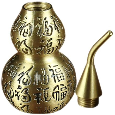 Alipis Gourd Craft Decorative Gourd Statue Treasure Table Decor Home Decor Metal Vintage Accessories