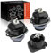Frankberg 2x Motorlager + 1x Getriebelager Vorne Rechts Links Kompatibel mit X5 E70 3.0 Si 3.0L 2006-2008 X5 E70 xDrive35i 3.0L 2010-2013 X5 F15 F85 Replace# 22116781041