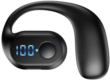 Écouteurs Bluetooth 5.3 légers avec micro LED et crochet d'appel K7n1
