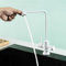 Rubinetto Depuratore Acqua 2 Vie Rotazione a 360° Doppia Maniglia Rubinetto Lavello Cucina Acqua Fredda Singolo Foro,Bianco