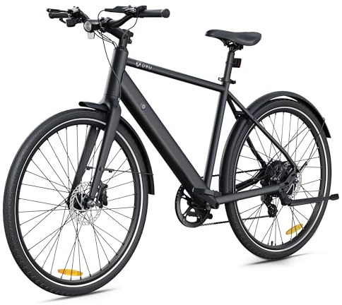 DYU EBike Stroll 1, Electric Bicycle, 27.5 E-Mountain Bike with 36V 9Ah Removable Battery, 250W Powerful Motor, Oil Disc Brake System, 7-Speed, LCD Display, Electric Commuter Bike for Adults