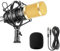 Neewer® BM800 professional studio broadcasting and recording microphone set includes: 1 x BM800 professional condenser microphone, 1 x microphone shock absorber, 1 x ball-type anti-wind foam cap, 1 x microphone power cable black