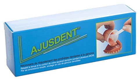 AJUSDENT Rebasage souple pour fixer durablement les dentiers sans colle