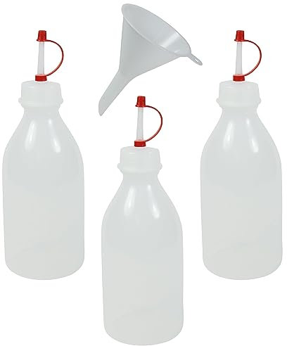mikken 3 Spritzflaschen 250 ml BPA frei made in Germany - inkl. Einfülltrichter
