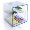 File 2000 6705 AZTP – Cube with Dividing Tray, Blue, Units Contained: 1