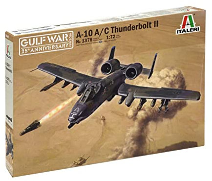Italeri 510001376-1:72 A-10 Gulf War, Nicht bemalt