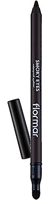 Flormar Smoky Eyes Waterproof Eyeliner - eyeliner wasserfest Stift mit Schwamm-Applikator – Hochpigmentierter Kajalstift für Smoky Eyes & Präzise Linien – 2 Coolest Brown