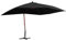 Festnight Parasol Jardin Parasol déporté inclinable Parasol Suspendu avec mât en Bois 400x300 cm Noir