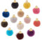 PandaHall 130pcs 13 Farben Pompons Ohrringe Stoff Pelz Metallic Pompons Charms DIY Fluffy Ball Charms für Dangle Quaste Ohrringe Charm Anhänger Schmuckherstellung