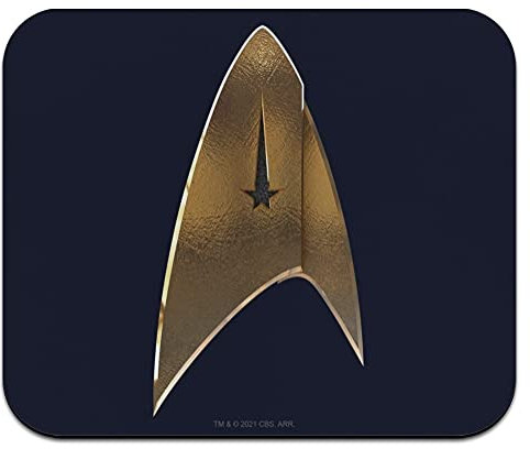 Star Trek Discovery Delta Shield Low Profile Thin Rubber Mouse Pad Mousepad