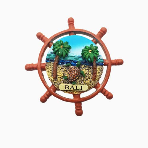 3D-Kühlschrankmagnet, Ruder, Bali, Indonesien, Souvenir, Geschenk, Heimdekoration, Polyresin