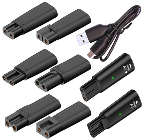 rgzhihuifz 9 cavi di alimentazione USB C di ricambio, adattatore USB compatibile con una varietà di tagliacapelli elettrici, tagliacapelli, rasoi, lampade da scrivania, purificatori, ricarica HQ8505