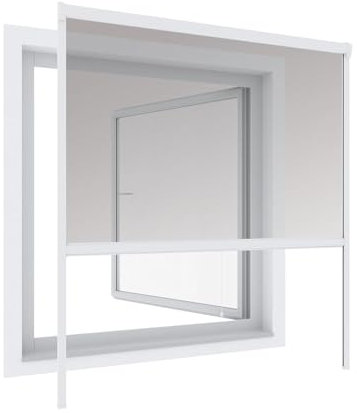 FACILITYS Store moustiquaire Enroulable 100x160 cm - PVC - Blanc