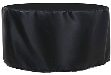 EQHAIR Ronde Couverture Bâche de Protection de Table, Bâche Couverture Jardin pour Meuble Chaises ImperméAble Au Vent Housse Mobilier À Toute éPreuve 420D Oxford Tissu Housse Salon de Jardin