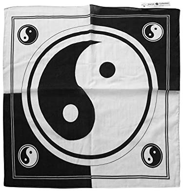 Harrys-Collection Unisex Bandana Bindetuch 100% Baumwolle (1 er 6 er oder 12 er Pack), Farbe:schwarz/weiß