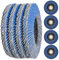 Fächerscheibe 115 Metall | 4 Stück | je 1x Korn 40,60,80,120 | Schleifscheiben 115mm Winkelschleifer | Schleifteller/Flexscheiben 115