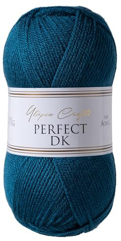 Utopia Crafts DK Double Knitting Yarn, 100g (Blue Whale)
