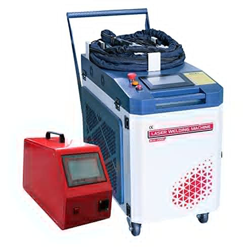 ZAC 2000W MAX Saldatore laser 2 in 1 Saldatrice laser e macchina per la pulizia dei cordoni di saldatura con alimentatore automatico di filo per metallo Pulitore saldatore portatile integrato 220V