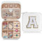 TINGN Reise Essentials Schmuckkästchen - Mädchen Geschenke Personalisierte Schmuckschatulle mit Buchstaben A Schmuckkästchen Mädchen Damen Ring Ohrring Schmuck Organizers Geschenke für Frauen Freundin