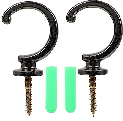 Zerodeko 2St Haken für Vorhangfassaden Vorhanghalter Fensterverkleidung Wand Vintage-Dekor Gardinenstange Haken für Hotelvorhänge Haken aus Zinklegierung Bogen anschließen