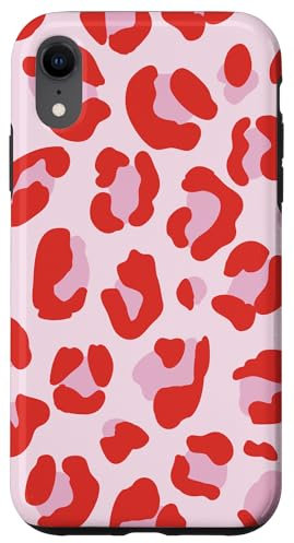 Red and Pink Leopard Print Case for iPhone XR