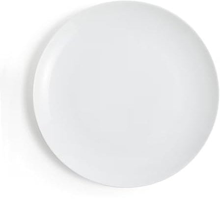 Glim&Glam White Porcelain Dessert Plates Crockery Coupe Salad Side Plate Set 7.5 Restaurant Catering (6)