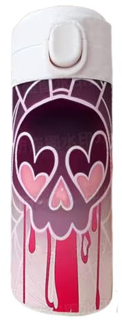 Jilijia Hazbin Hotel Anime Tazza Isolata In Acciaio Inox Bottiglia d'acqua Isolata 420ml Tazza Da Viaggio Sport Bottiglia D'acqua Regalo Creativo