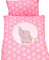 Bettwäsche für Puppenwagen, `Joy` 2-teiliges Set für Puppen, Puppendecke mit Kissen für Puppenbett, Puppenbettzeug beidseitig, aus Baumwolle,
