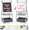 FUNLIO Staffelei Kinder von 3-8 Jahren, Anti-Warp-Tafel und löschbarer Rahmen, Kindertafel mit Kreide und Magnet/Whiteboard, 3-fach höhenverstellbar, All-in-One Staffelei mit Papierrolle, Grau