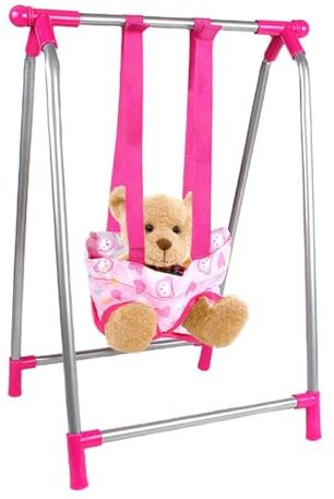 Baby Doll Nursery Role Playset - Stroller, Car Seat, Swing, Rocking Chair, Bed, High Chair