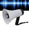 Haofy Tragbares Megaphon-Bullhorn, 30-Watt-Power-Megaphon-Lautsprecher, Sprach- und Sirenen-Alarmmodi mit Lautstärkeregler und Tragegurt, 10 Stunden Langlebig