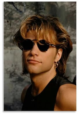 HUEAEHAHE Jon Bon Jovi (8) Poster, Raumdekoration, Leinwandposter, ästhetischer Poster, Druck, Wandkunst, Dekor-Poster, 30 x 45 cm, ungerahmt, 13