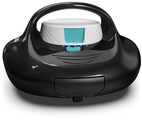 TALOSBO Pleco Se Poolroboter 130 Mins Reinigung, Poolsauger Akku mit 2.5h Aufladen, Automatische Poolreiniger Ideal für Oberirdische Pool bis zu 80 m²