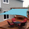 Pantalla de privacidad for balcón, toldo rectangular for exteriores, resistente a los rayos UV, impermeable, de tela Oxford, for jardín, balcón, terraza, camping, color azul cielo.(Dark Green,3x5m(10x