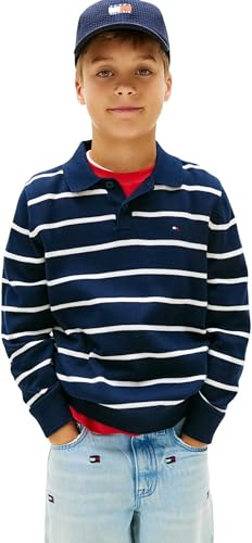 Tommy Hilfiger Jungen Polo Collar Sweater Ls Kb0kb10252 Pullover (1er Pack)