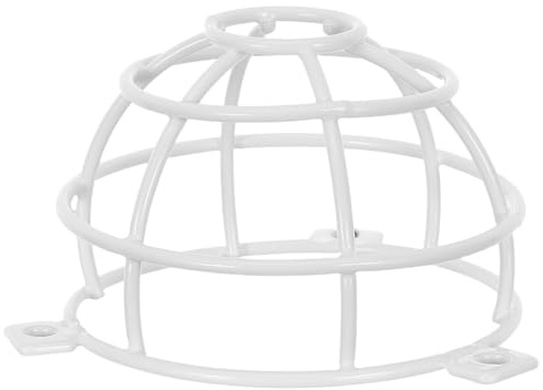 Ciieeo Rauchmelder Schutzabdeckung aus Eisen mit Hitzebeständigkeit und Leichtem Design 9,4x9,4x5,9cm für Gemeinschafts und Gewerbliche Einrichtungen Geeignet