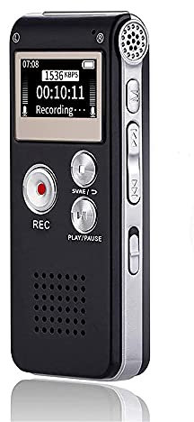 16 Go Digital Voice Enregistreur activé son audio recorder dictaphone pour les réunions d'apprentissage par Sunlan