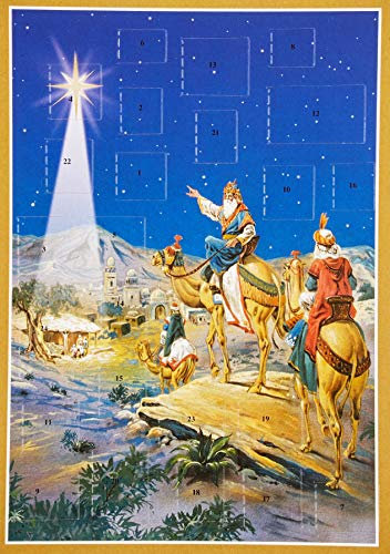 Postkarten-Adventskalender Drei Könige: Papier-Adventskalender