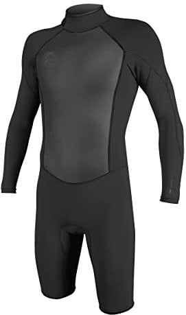 O'Neill Mens O'riginal 2mm Back Zip Long Sleeve Shorty Wetsuit - Black - Breathable