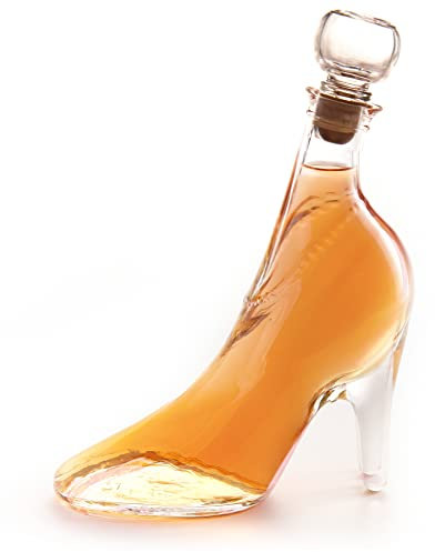 Rhubarb Gin Gift | Lady Shoe Shaped Glass Bottle | 350ml | 26%