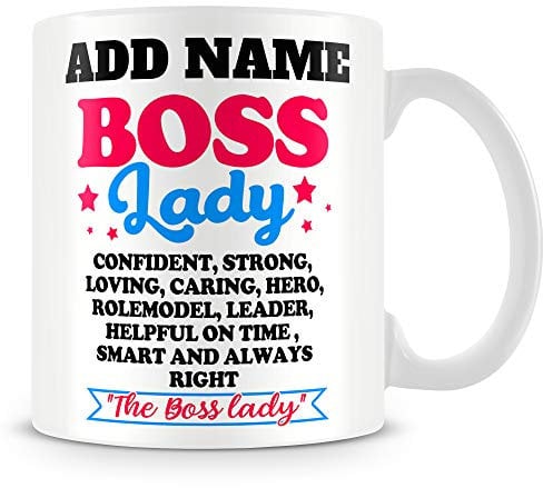 MUGGZ Funny Work Mug Personalised Gift - Boss Lady