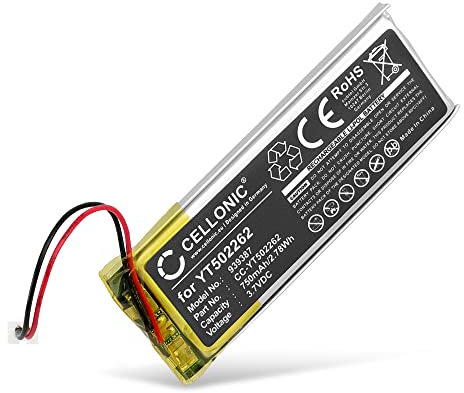 CELLONIC, Akku für Headset kompatibel mit Midland BTX1 Pro, BTX1 Pro S, BTX2 Pro (750mAh, 3.7V) Ersatzakku YT502262